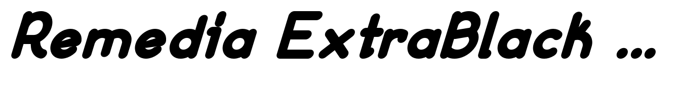 Remedia ExtraBlack Italic